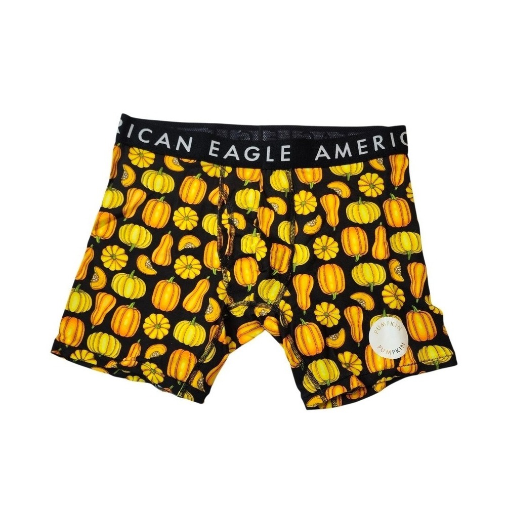 American Eagle Men's 6" Boxer Brief Scratch&Sniff‎ PumpkinSize M NWT
